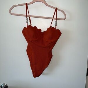 Anthropologie x L space Sunrise Shell Swimsuit